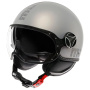 Casque Jet Momo Design FGTR Evo Grigio opaco Grigio ceruleo