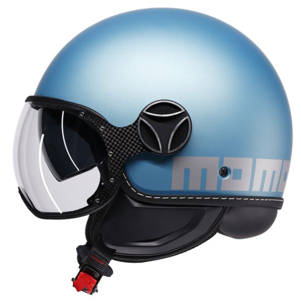 Momo Design FGTR Evo Blu Primavera Opaco Argento