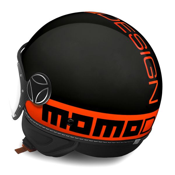 Casco Moto Momo Design FGTR Fluo Matt Black Orange Fluo Al Miglior Prezzo