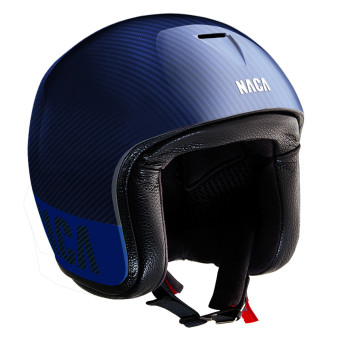 Casque Jet Naca Riviera Blue Carbon Casque Jet Naca Riviera Blue Carbon
