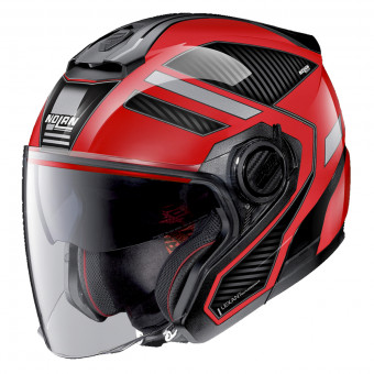 Casque Jet Nolan N40 5 Beltway N-Com Corsa Red 22 Casque Jet Nolan N40 5 Beltway N-Com Corsa Red 22