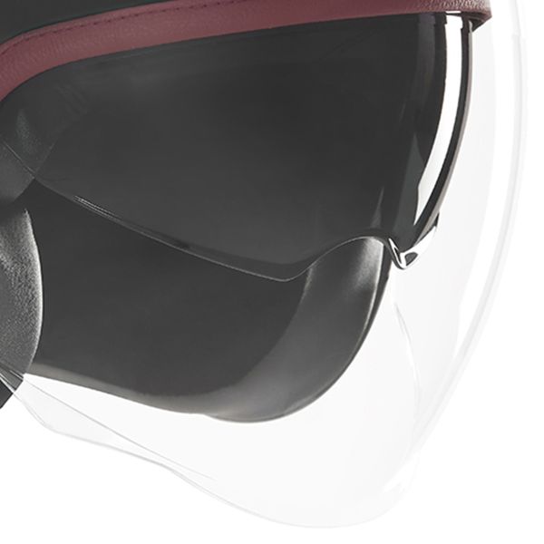 NOX Heritage Matt Black Leather Red