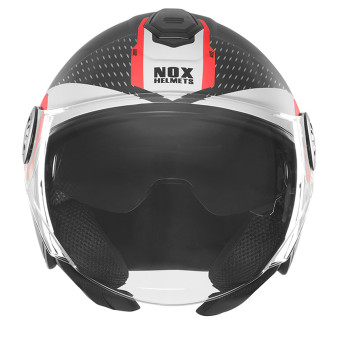 NOX N182 Round Mat Black Red