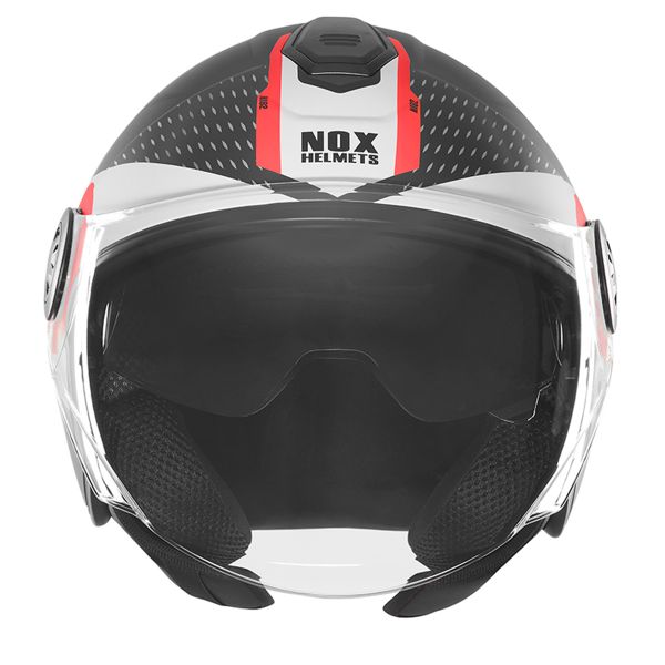 NOX N182 Round Mat Black Red