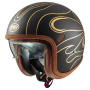 Casque Jet Premier Vintage Platinum Carbon FR Gold Chromed BM