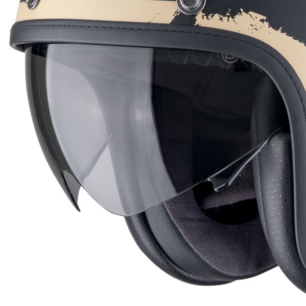 Scorpion Belfast Evo Adonis Nero Opaco Beige + kit Bluetooth Exo-Com Link-1