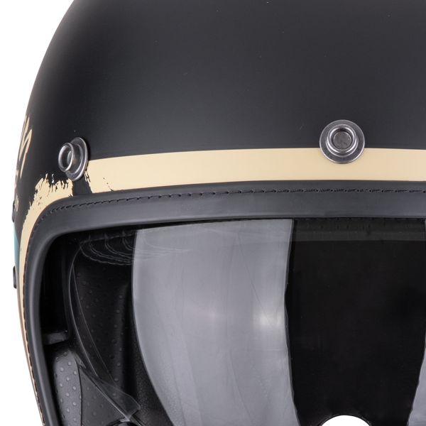 Scorpion Belfast Evo Adonis Nero Opaco Beige + kit Bluetooth Exo-Com Link-1