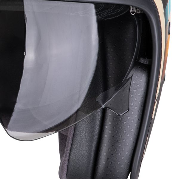 Scorpion Belfast Evo Adonis Nero Opaco Beige + kit Bluetooth Exo-Com Link-1