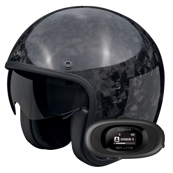 Jet Scorpion Belfast Evo Carbon Onyx Black + Kit bluetooth 5R Lite Jet Scorpion Belfast Evo Carbon Onyx Black + Kit bluetooth 5R Lite