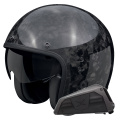 Pack Belfast Evo Carbon Onyx Black + kit Bluetooth Exo-Com Link-1