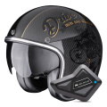 Pack Belfast Evo Carbon Zippy Black Gold + Kit Bluetooth BT Mini