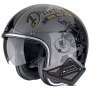 Casque Jet Scorpion Belfast Evo Drive Fast Silver Black Gold + Kit Bluetooth BT Mini
