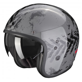 Scorpion Belfast Evo Nevada Grey Black + Kit Bluetooth 5S Solo