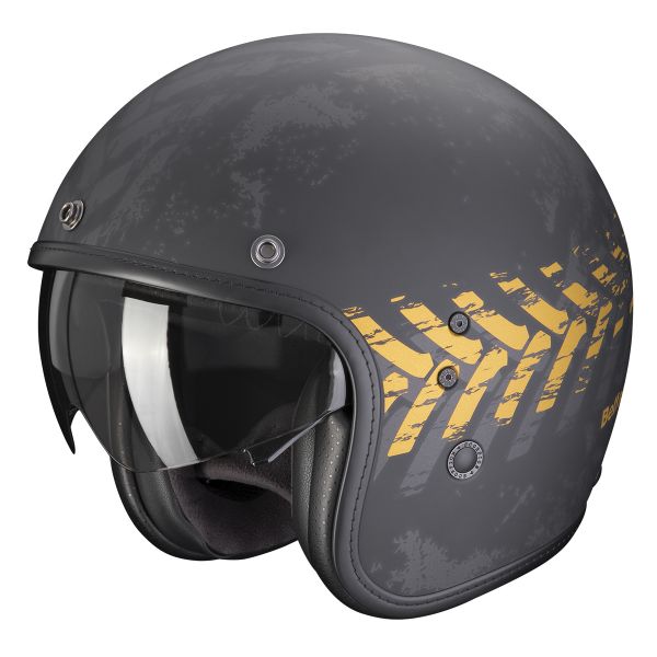 Jet Scorpion Belfast Evo Nevada Matt Black Gold