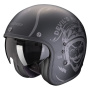 Casque Jet Scorpion Belfast Evo Romeo Matt Black Silver