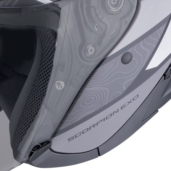 Scorpion Fascia Exo 230 Nero opaco Argento