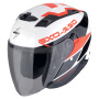 Casque Jet Scorpion Exo 230 Band Bianco Nero Rosso