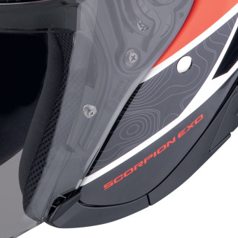 Scorpion Exo 230 Band Bianco Nero Rosso