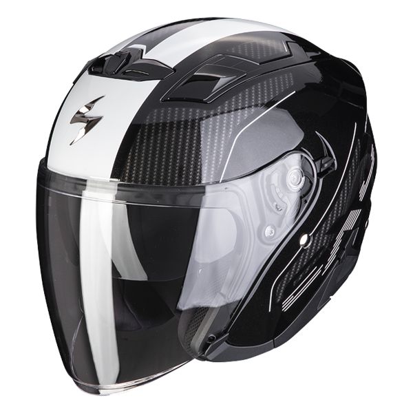 Scorpion Exo 230 Condor Black White + Kit Bluetooth SMH5