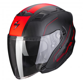 Scorpion Exo 230 Condor Matt Black Red + Kit Bluetooth SMH5