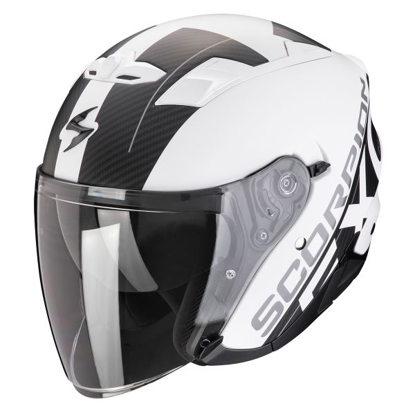 Jet Scorpion Exo 230 QR Matt White Black Jet Scorpion Exo 230 QR Matt White Black