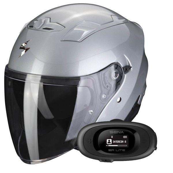 Jet Scorpion Exo 230 Silver + Kit bluetooth 5R Lite