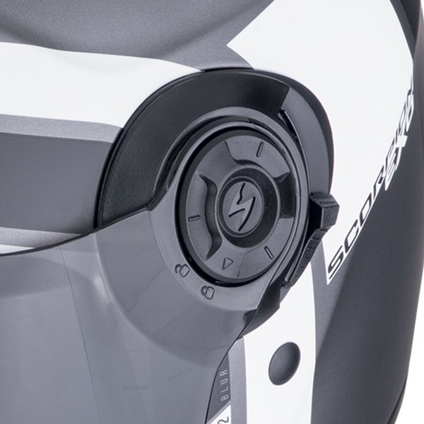 Scorpion Exo City II Blur Silver Matt Black White + Kit Bluetooth 5S