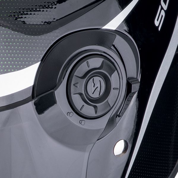 Scorpion Exo City II Intercity Black Chameleon + Kit Bluetooth Exo-Com Link-1