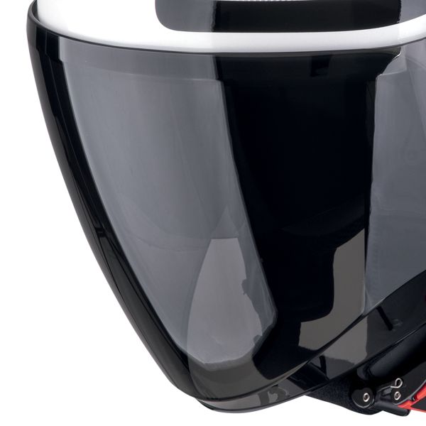 Scorpion Exo City II Intercity Bianco Nero + Kit Bluetooth Exo-Com Link-1