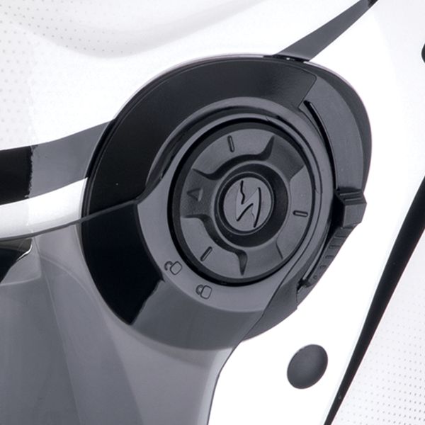 Scorpion Exo City II Intercity Bianco Nero + Kit Bluetooth Exo-Com Link-1