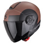 Casque Jet Scorpion Exo City II Sheer Matt Brown Black