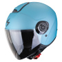 Casque Jet Scorpion Exo City II Solid Matt Celestial Blue