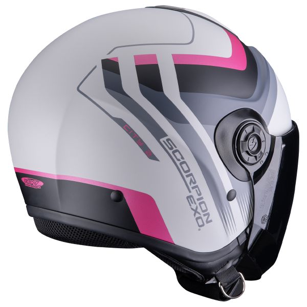 Scorpion Exo City II Sport Matt Grey Pink