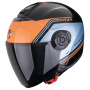 Casque Jet Scorpion Exo City II Vita Black Blue Orange