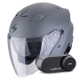 Casque Jet Scorpion Exo Z1 Cement Grey Matt + Kit Bluetooth Lokui K30