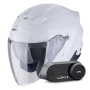 Casque Jet Scorpion Exo Z1 Light Grey + Kit Bluetooth Lokui K30