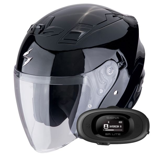 Jet Scorpion Exo Z1 Metal Black + Kit bluetooth 5R Lite Solo Jet Scorpion Exo Z1 Metal Black + Kit bluetooth 5R Lite Solo