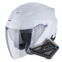 Casque Jet Scorpion Exo Z1 Pearl White + Kit Bluetooth BT Mini
