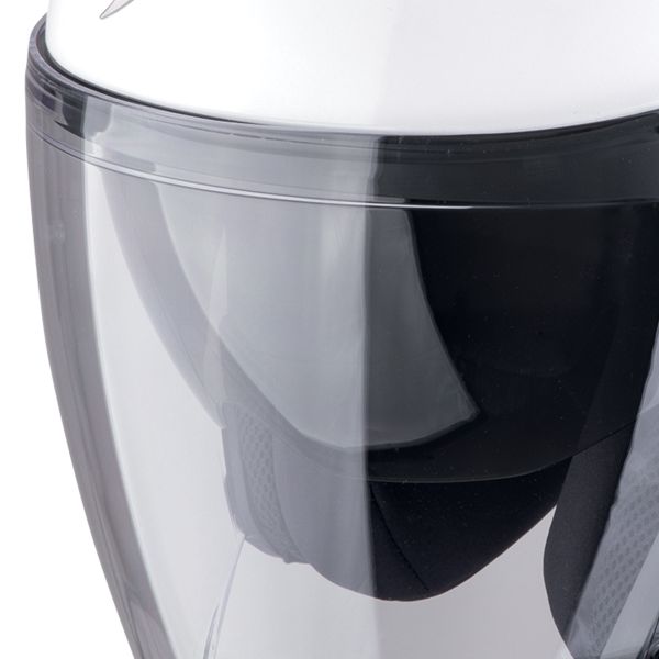 Scorpion Exo Z1 Pearl White + Kit bluetooth 5R Lite Solo