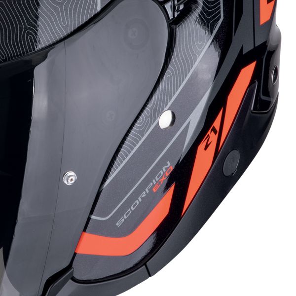 Scorpion Exo Z1 Vue Nero Rosso + Kit Bluetooth Exo-Com Link-1C