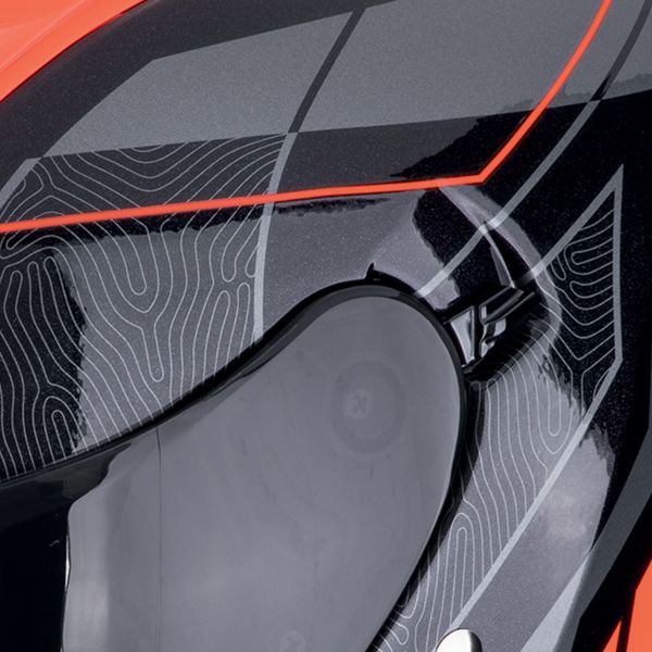 Scorpion Exo Z1 Vue Nero Rosso + Kit Bluetooth Exo-Com Link-1C