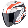 Casque Jet Scorpion Exo Z1 Vue Bianco Rosso Nero Opaco