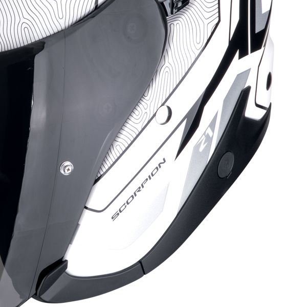 Scorpion Exo Z1 Vue White Black Silver + Kit bluetooth Exo-Com Link-1