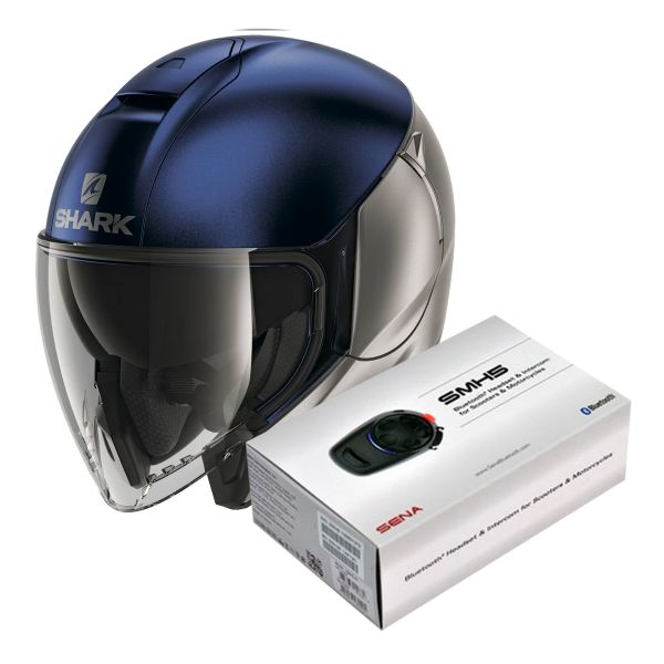 Jet Shark Citycruiser Dual Mat SBS + Kit Bluetooth Sena SMH5