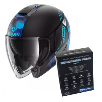 Jet Shark Citycruiser Genom Mat KBB + Kit Bluetooth Sharktooth Prime
