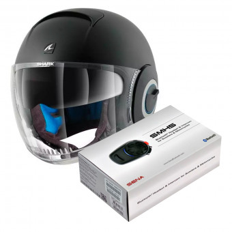 Jet Shark Nano Blank Mat KMA + Kit Bluetooth Sena SMH5