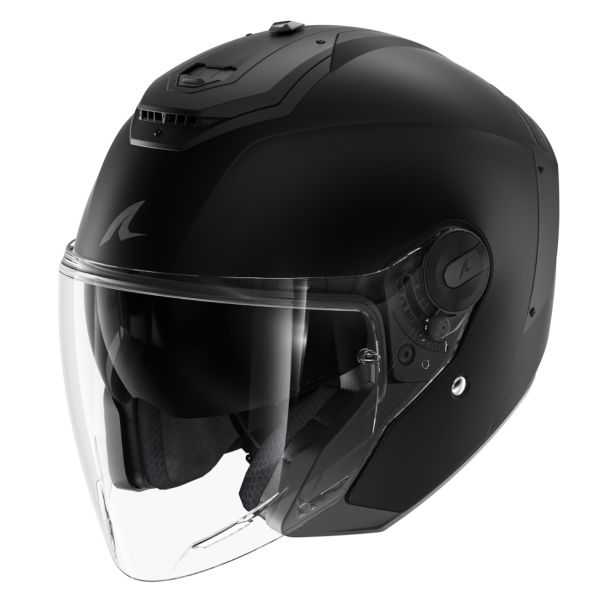 Shark RS JET Blank Mat KMA + Kit Bluetooth BT Mini