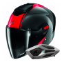 Casque Jet Shark RS JET Carbon Blank DRD + Kit Bluetooth Sena for Shark Mesh Solo