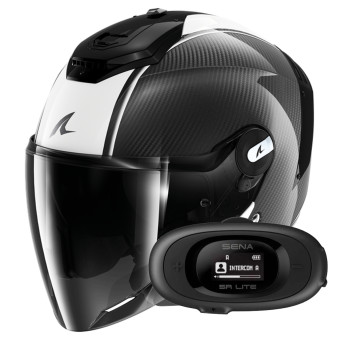 Jet Shark RS JET Carbon Blank DWK + Kit bluetooth 5R Lite Solo