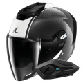 Pack RS JET Carbon Blank DWK + Kit Bluetooth Sena for Shark Solo